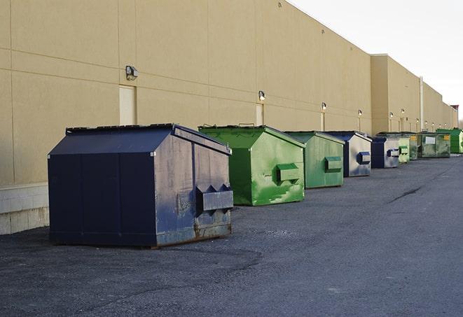 an assortment of sturdy and reliable waste containers near a construction area in Fountain Hills AZ